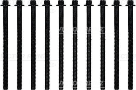 Комплект болтів з головкою системи TORX з чорного металу VICTOR REINZ 14-32108-01 (фото 1)