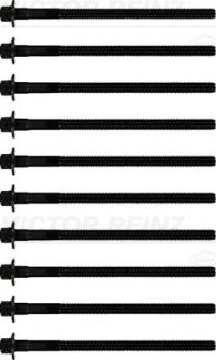 Комплект болтов с головкой системы TORX из черного металла VICTOR REINZ 14-32214-01