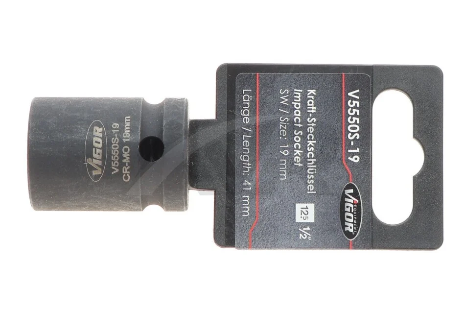 Головка ударна VIGOR V5550S-19 (фото 1)