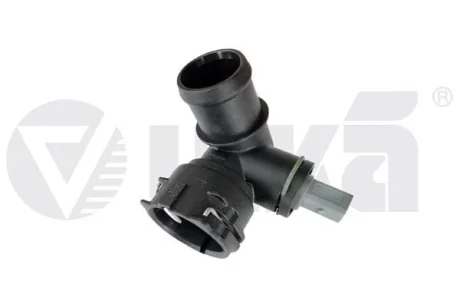 Фланець системи охолодження (трійник) з датчиком Audi A3/Skoda Octavia, Superb/VW Golf, Passat/Seat Leon 1.0,1.2,1.4,1.6 (13-20) VIKA Vika 11221789801