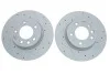 Диск тормозной передний правый VW Touareg (03-18) (перфорированный Geomet) VIKA Vika 66151716701 (фото 1)