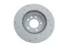 Диск тормозной передний правый VW Touareg (03-18) (перфорированный Geomet) VIKA Vika 66151716701 (фото 2)