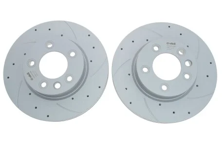 Диск тормозной передний правый VW Touareg (03-18) (перфорированный Geomet) VIKA Vika 66151716701
