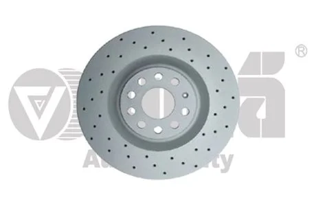 Диск тормозной передний Skoda Superb (08-13)/VW Golf (06-13),Passat (06-11) перфорированный (Geomet) VIKA Vika 66151717001