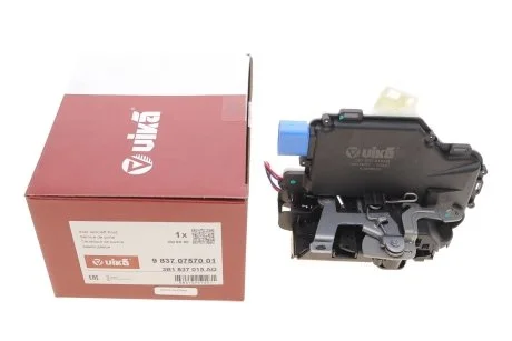 Замок двери передней левой Skoda Fabia (00-08)/VW Polo (02-10),T5 (03-16)/Seat Cordoba (03-09),Ibiza (02-10) VIKA Vika 98370757001