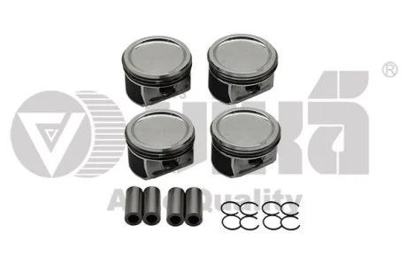 Комплект поршней с кольцами (комплект на двс) 1,6L mot.CFNA,CLRA,CLSA VW Jetta (11-),Polo (10-) vika Vika K11778901