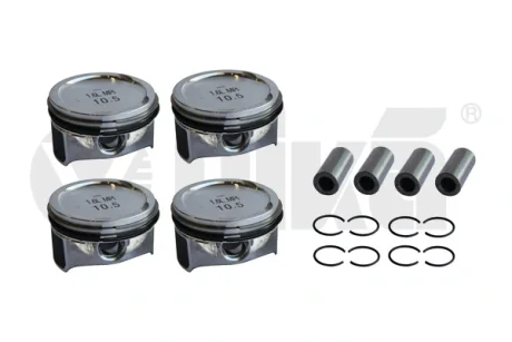 Комплект поршней с кольцами и пальцами (4шт) VW Golf (13-),Jetta (15-)/Skoda Octavia (13-21),Fabia 915-) vika Vika K11786601