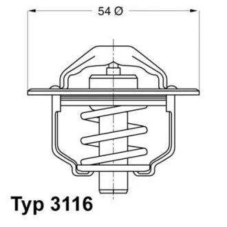 A_Термостат Fiat Lancia Renault – снят с производства WAHLER 311682D