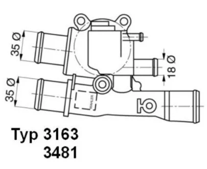 A_Термостат Fiat Lancia – снят с производства WAHLER 316388D