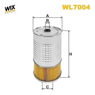 Фильтр масляный Daewoo (Chevrolet) Korando, Musso/Evobus O 100/Mercedes 2T, 3T, 4T, 5T WIX WIX FILTERS WL7004