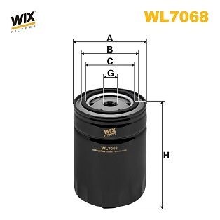Фильтр масляный Multicar/Linde/Still/Zremb Gliwice/Aro/Audi/Seat/Volkswagen WIX WIX FILTERS WL7068
