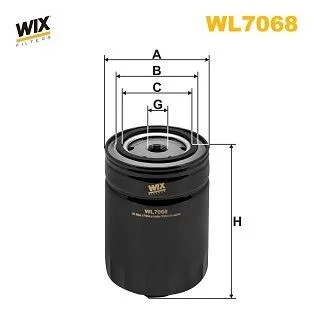 Фильтр масляный Multicar/Linde/Still/Zremb Gliwice/Aro/Audi/Seat/Volkswagen  WIX WIX FILTERS WL7068