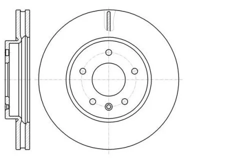 Диск тормозной передний (кратно 2) (пр-во Remsa) Chevrolet Captiva, Opel Antara (D61183.10) WOKING D6118310