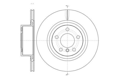 Диск тормозной задний (кратно 2) (Remsa) BMW X3F25 10>17 (D61455.10) WOKING D6145510