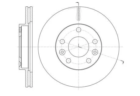 Диск тормозной передний (кратно 2) (пр-во Remsa) Renault Duster I (D61478.10) WOKING D6147810