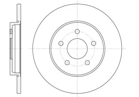 Тормозной диск задн. XType/Mondeo/Mondeo 00-11 WOKING D6661.00
