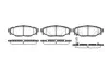 Колодки тормозные диск. задн. (пр-во Remsa) Subaru Forester (sh) 2.0 08-,Subaru Forester (sh) 2.5 08- (P10363.01) WOKING P1036301 (фото 1)