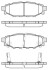 Колодки тормозные диск. задн. (Remsa) Subaru Forester (sh) 2.0 08-,Subaru Forester (sh) 2.5 08- (P10363.12) WOKING P1036312 (фото 1)
