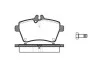 Колодки тормозные диск. перед. (пр-во Remsa) MB A-class 04>12, B-class 05>11 Bosch ver. (P10443.00) WOKING P1044300 (фото 1)