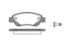 Колодки тормозные диск. перед. (пр-во Remsa) PSA C1 I II / 107 05>14, 108 14> / Toyota Aygo 05> 14> Bosch ver. (P10773.00) WOKING P1077300 (фото 1)