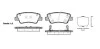 Колодки тормозные диск. задн. (пр-во Remsa) Hyundai Grandeur 2.4 11-,Hyundai Grandeur 3.0 11- (P12623.02) WOKING P1262302 (фото 1)