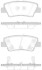 Колодки тормозные диск. задн. (Remsa) Hyundai Elantra 1.6 10-,Hyundai Elantra 1.8 10- (P12623.42) WOKING P1262342 (фото 1)