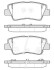 Колодки тормозные диск. задн. (Remsa) Ssang Yong Korando 10> / Toyota Auris 12> / Hyundai i20 15>, i30 11> 15> Elantra 15> / Sonata 05> / Grand WOKING P1262352 (фото 1)