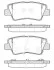 Колодки тормозные диск. задн. (пр-во Remsa) Ssang Yong Korando 10> / Toyota Auris 12> / Hyundai i20 15>, i30 11> 15> Elantra 15> / Sonata 05> / Grand WOKING P1262352 (фото 1)