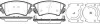 Колодки тормозные диск. перед. (пр-во Remsa) Opel Insignia A Astra J Zafita Tourer C / Malibu 12> (P12753.12) WOKING P1275312 (фото 1)