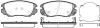 Колодки тормозные диск. перед. (пр-во Remsa) Chevrolet Camaro 3.6 09-15,Chevrolet Malibu 2.0 12- (P12853.02) WOKING P1285302 (фото 1)