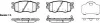 Колодки тормозные диск. перед. (пр-во Remsa) Hyundai Accent Rio 05>10 / i20 08>15 (P13083.02) WOKING P1308302 (фото 1)