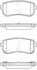 Колодки тормозные диск. задн. (пр-во Remsa) Hyundai Ix20 1.4 10-,Hyundai Ix20 1.6 10- (P13093.42) WOKING P1309342 (фото 1)