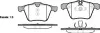 Колодки тормозные диск. перед. (пр-во Remsa) Ford Mondeo IV 2,5i Volvo S60 S80 (P13173.00) WOKING P1317300 (фото 1)