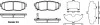 Колодки тормозные диск. задн. (пр-во Remsa) Subaru Forester 13> / Legasy, Outback 09> / Tribeca 06> (P13283.01) WOKING P1328301 (фото 1)