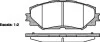 Колодки тормозные диск. перед. (пр-во Remsa) Toyota Corolla Auris 06> 13> / Rav4 05> 12> (P13323.00) WOKING P1332300 (фото 1)