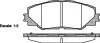 Колодки тормозные диск. перед. (пр-во Remsa) Toyota Auris (06-12), Rav4 (06-12) (12-15) (P13343.00) WOKING P1334300 (фото 1)