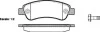 Колодки тормозные диск. задн. (пр-во Remsa) Citroen Jumper 2.2 06-,Citroen Jumper 3.0 06- (P13383.00) WOKING P1338300 (фото 1)
