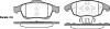 Колодки тормозные диск. перед. (пр-во Remsa) Citroen Berlingo (08-), C4 II, Peugeot Partner (08-), 5008 (P13483.00) WOKING P1348300 (фото 1)