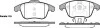 Колодки тормозные диск. перед. (пр-во Remsa) PSA C4 Picasso, Grand Picasso 08>13 / DS4 DS5 12> (P13493.00) WOKING P1349300 (фото 1)