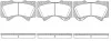 Колодки тормозные диск. перед. (пр-во Remsa) Toyota LC200 LC150, Lexus LX570 GX460 (P13713.02) WOKING P1371302 (фото 1)