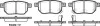 Колодки тормозные диск. задн. (пр-во Remsa) Great wall Florid 1.3 08-,Great wall Florid 1.5 08- (P13863.02) WOKING P1386302 (фото 1)