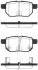 Колодки тормозные диск. задн. (пр-во Remsa) Lexus Ct (zwa10_) 1.8 10-,Toyota Auris 1.8 06-12 (P13863.22) WOKING P1386322 (фото 1)