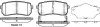 Колодки тормозные диск. задн. (пр-во Remsa) Hyundai H-1 cargo 2.5 08-,Hyundai H-1 travel 2.5 08- (P13883.02) WOKING P1388302 (фото 1)