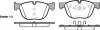 Колодки тормозные диск. перед. (пр-во Remsa) Bmw X5 2.0 13-,Bmw X5 3.0 06-13,Bmw X5 3.0 13- (P13973.00) WOKING P1397300 (фото 1)