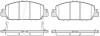 Колодки тормозные диск. перед. (Remsa) Honda HR-V 15> / Accord 3,5i 12> (P14483.02) WOKING P1448302 (фото 1)