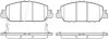 Колодки тормозные диск. перед. (пр-во Remsa) Honda HR-V 15> / Accord 3,5i 12> (P14483.02) WOKING P1448302 (фото 1)