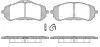 Колодки тормозные диск. перед. (пр-во Remsa) Peugeot 308 ii 1.2 13-,Peugeot 308 ii 1.6 13- (P14593.00) WOKING P1459300 (фото 1)