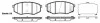 Колодки тормозные диск. перед. (пр-во Remsa) Hyundai Ix20 1.4 10-,Hyundai Ix20 1.6 10- (P15263.02) WOKING P1526302 (фото 1)