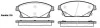 Колодки тормозные диск. перед. (пр-во Remsa) Chevrolet Cruze / Trax / Orlando / Volt / Opel Astra J / Mokka X / Zafira C (P15313.02) WOKING P1531302 (фото 1)