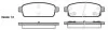 Колодки тормозные диск. задн. (пр-во Remsa) Chevrolet Cruze I, Orlando, Trax I, Opel Astra J, Zafira C, Mokka A (P15323.02) WOKING P1532302 (фото 1)